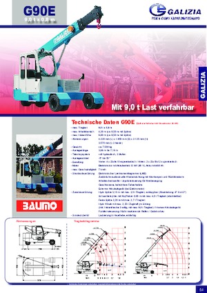 Промишлени подвижни кранове Galizia G 90