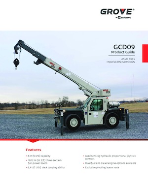 Промишлени подвижни кранове Grove GCD09