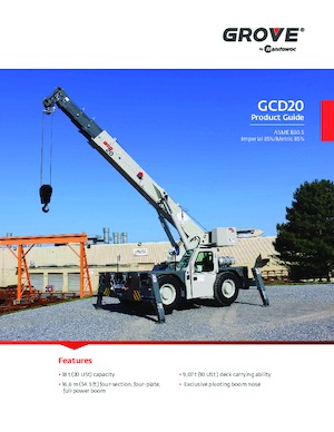 Промишлени подвижни кранове Grove GCD20
