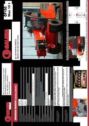 Промишлени подвижни кранове Galizia GF 100