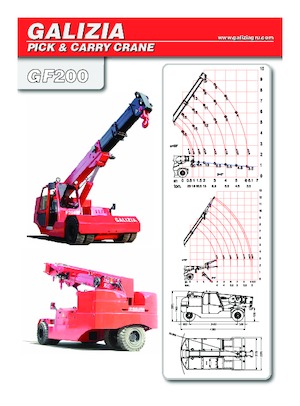 Промишлени подвижни кранове Galizia GF 200