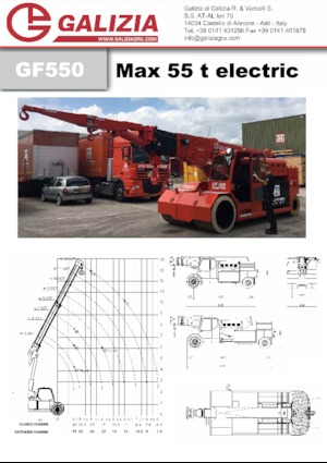 Промишлени подвижни кранове Galizia GF 550