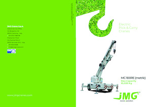 Промишлени подвижни кранове JMG MC 100RE
