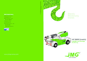 Промишлени подвижни кранове JMG MC 100RE