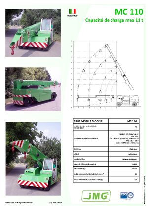 Промишлени подвижни кранове JMG MC 110