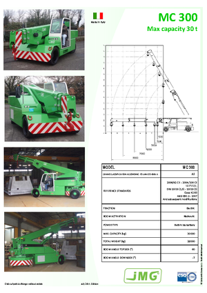 Промишлени подвижни кранове JMG MC 300