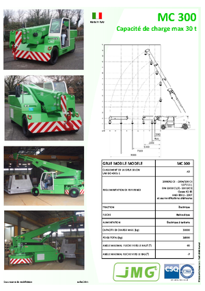 Промишлени подвижни кранове JMG MC 300