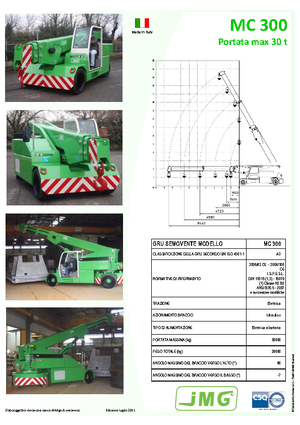 Промишлени подвижни кранове JMG MC 300