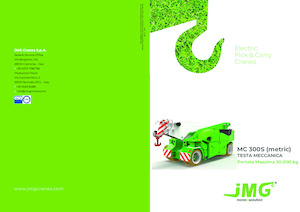 Промишлени подвижни кранове JMG MC 300S 