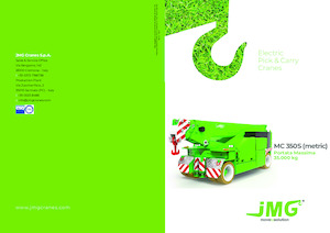 Промишлени подвижни кранове JMG MC 350S 