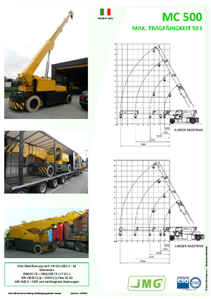 Промишлени подвижни кранове JMG MC 500