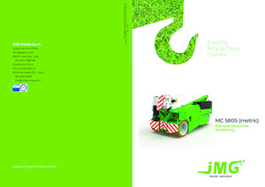 Промишлени подвижни кранове JMG MC 580S