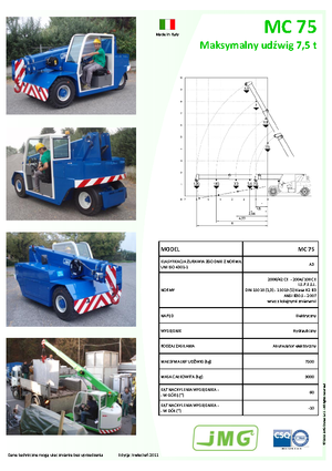 Промишлени подвижни кранове JMG MC 75