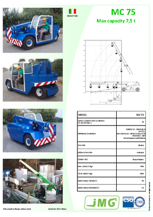Промишлени подвижни кранове JMG MC 75