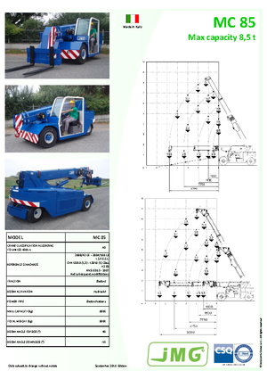 Промишлени подвижни кранове JMG MC 85