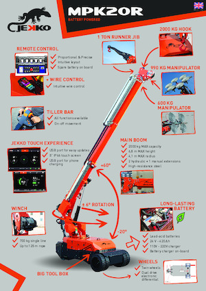Промишлени подвижни кранове Jekko MPK20R