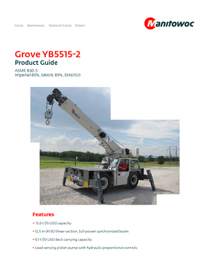 Промишлени подвижни кранове Grove YB5515-2
