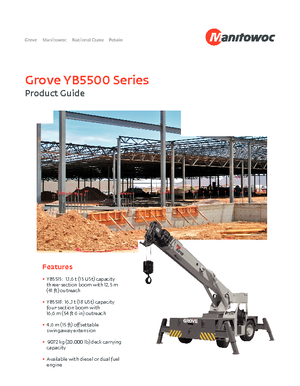 Промишлени подвижни кранове Grove YB 5515