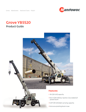Промишлени подвижни кранове Grove YB5520