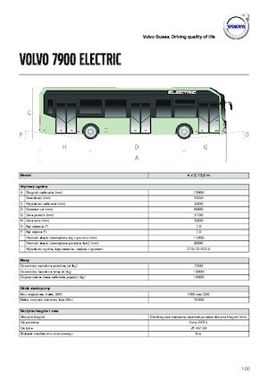 Автобуси за междуградски транспорт Volvo Buses 7900 Eletric