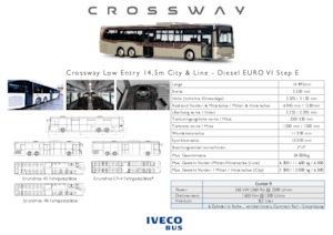 Автобуси за междуградски транспорт Iveco Crossway LE Line 14,5m 
