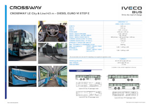 Автобуси за междуградски транспорт Iveco Crossway LE Line 14,5m