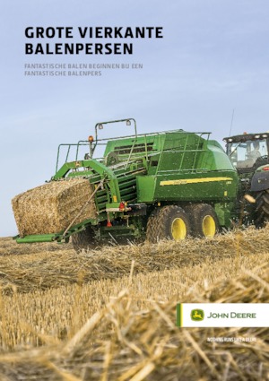 Големи квадратни преси + преси с висока плътност John Deere 1424 C