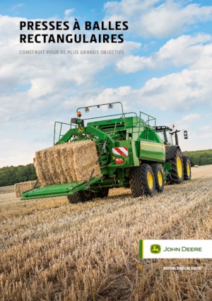 Големи квадратни преси + преси с висока плътност John Deere L624 