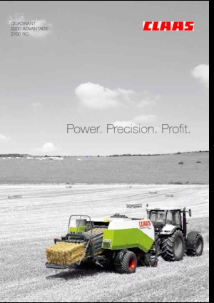 Големи квадратни преси + преси с висока плътност Claas Quadrant 2100 RC