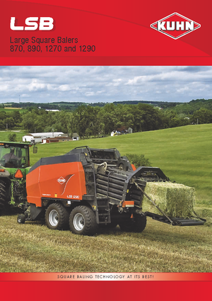 Големи квадратни преси + преси с висока плътност Kuhn LSB 1270