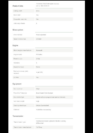Косачки за трева и градински трактори Husqvarna TS 354XD