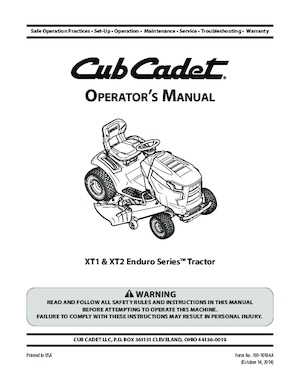 Косачки за трева и градински трактори Cub Cadet XT1 LT42