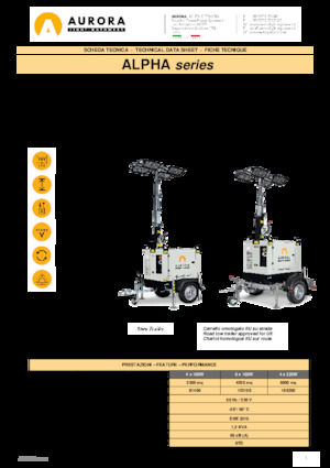 Светлинни кули Aurora Alpha 4x320W