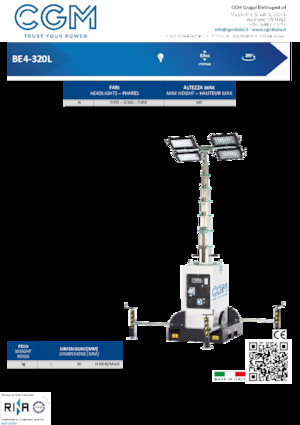 Светлинни кули CGM BE4-320L