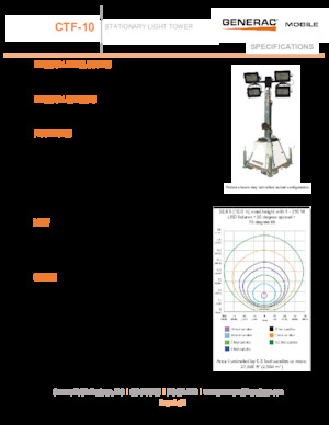 Светлинни кули Generac Mobile CTF 10 4x320W LED