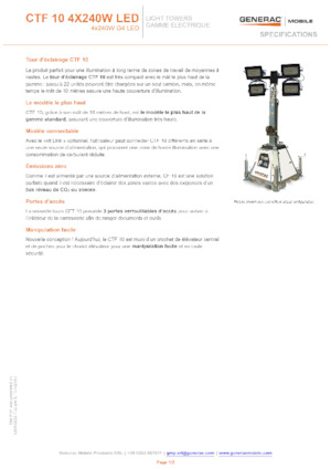 Светлинни кули Generac Mobile CTF-10