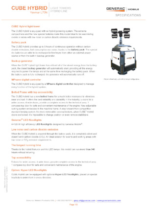 Светлинни кули Generac Mobile Cube Hybrid
