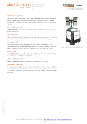 Светлинни кули Generac Mobile Cube Super Y2