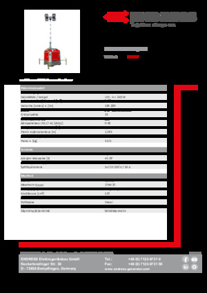 Светлинни кули Endress EFA 810 S4 240 Hybrid