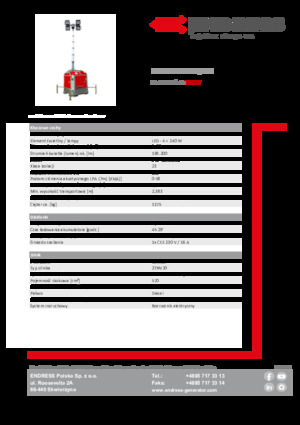 Светлинни кули Endress EFA 810 S4 240 Hybrid
