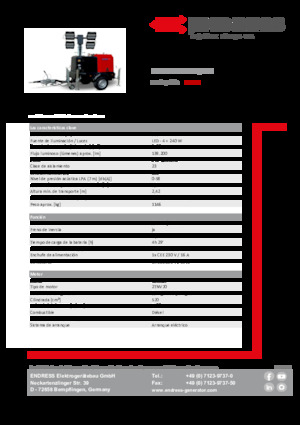 Светлинни кули Endress EFA 820 S4 240 Hybrid