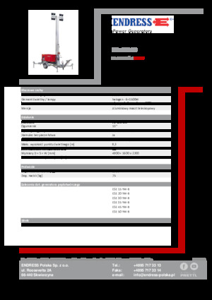 Светлинни кули Endress EFA 830 S6 