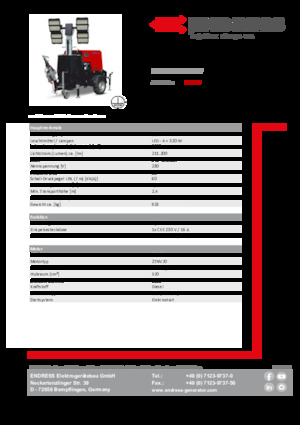 Светлинни кули Endress EFA 835 S4 320 HV 