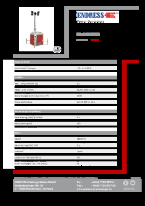 Светлинни кули Endress EFA 840 S4 320