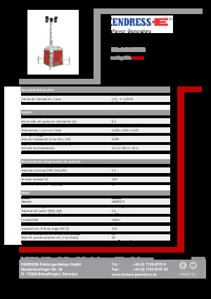 Светлинни кули Endress EFA 840 S4 320