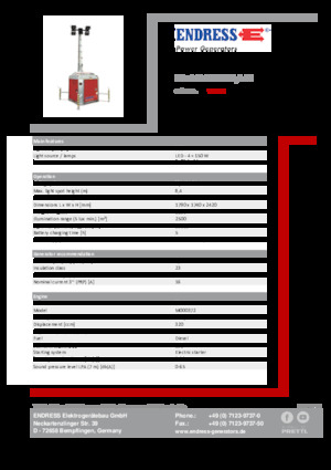 Светлинни кули Endress EFA 840 S4 320 PLUG-IN 