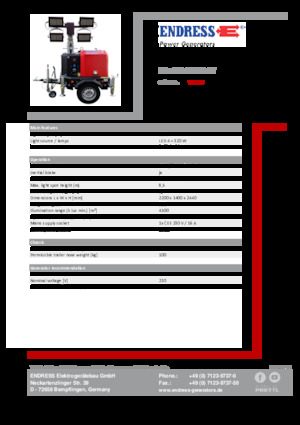 Светлинни кули Endress EFA 850 S4 320 ST 