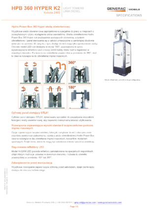 Светлинни кули Generac Mobile HPB 360 Hyper K2