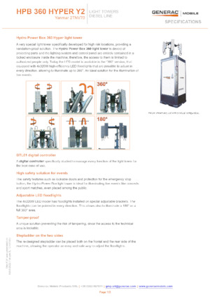 Светлинни кули Generac Mobile HPB 360 Hyper Y2