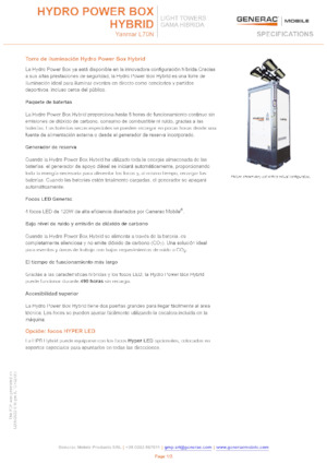 Светлинни кули Generac Mobile Hydro Power Box Hybrid